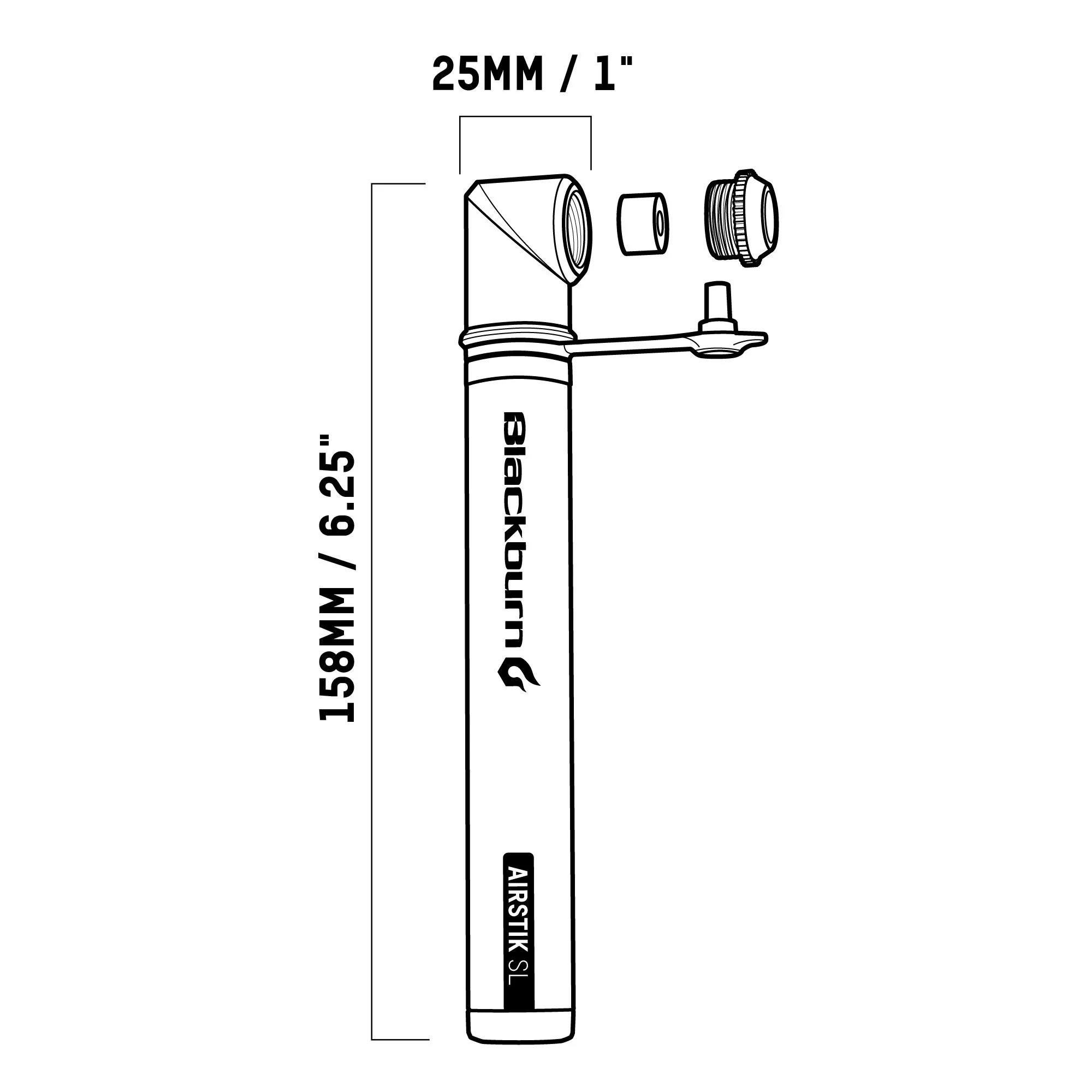 Blackburn Airstik SL Mini Pump - Image 3