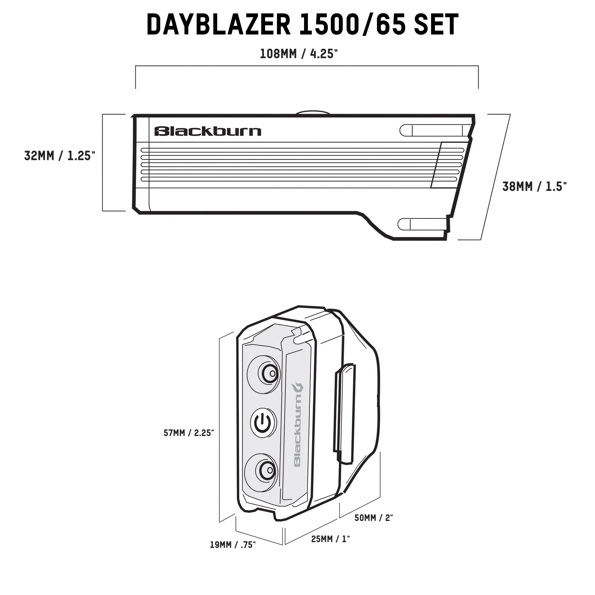 Blackburn Dayblazer 1500/65 Light Set - Image 10