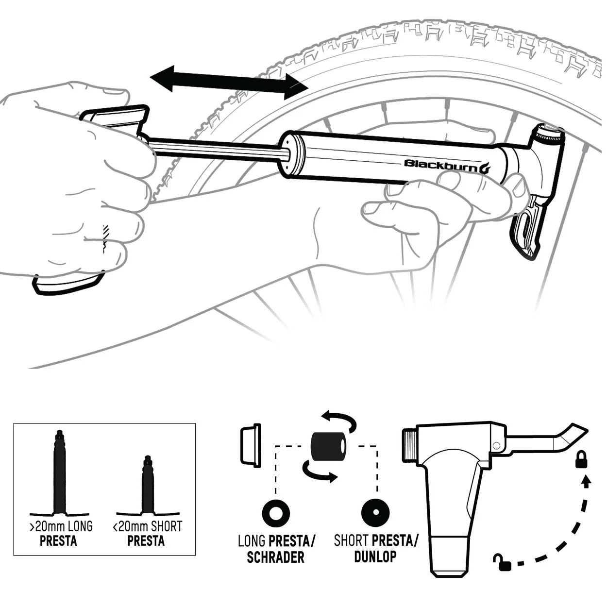 Blackburn Mammoth AnyValve Mini Pump - Image 3