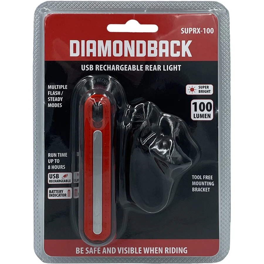 Diamondback SUPR-X100 USB Rear Light