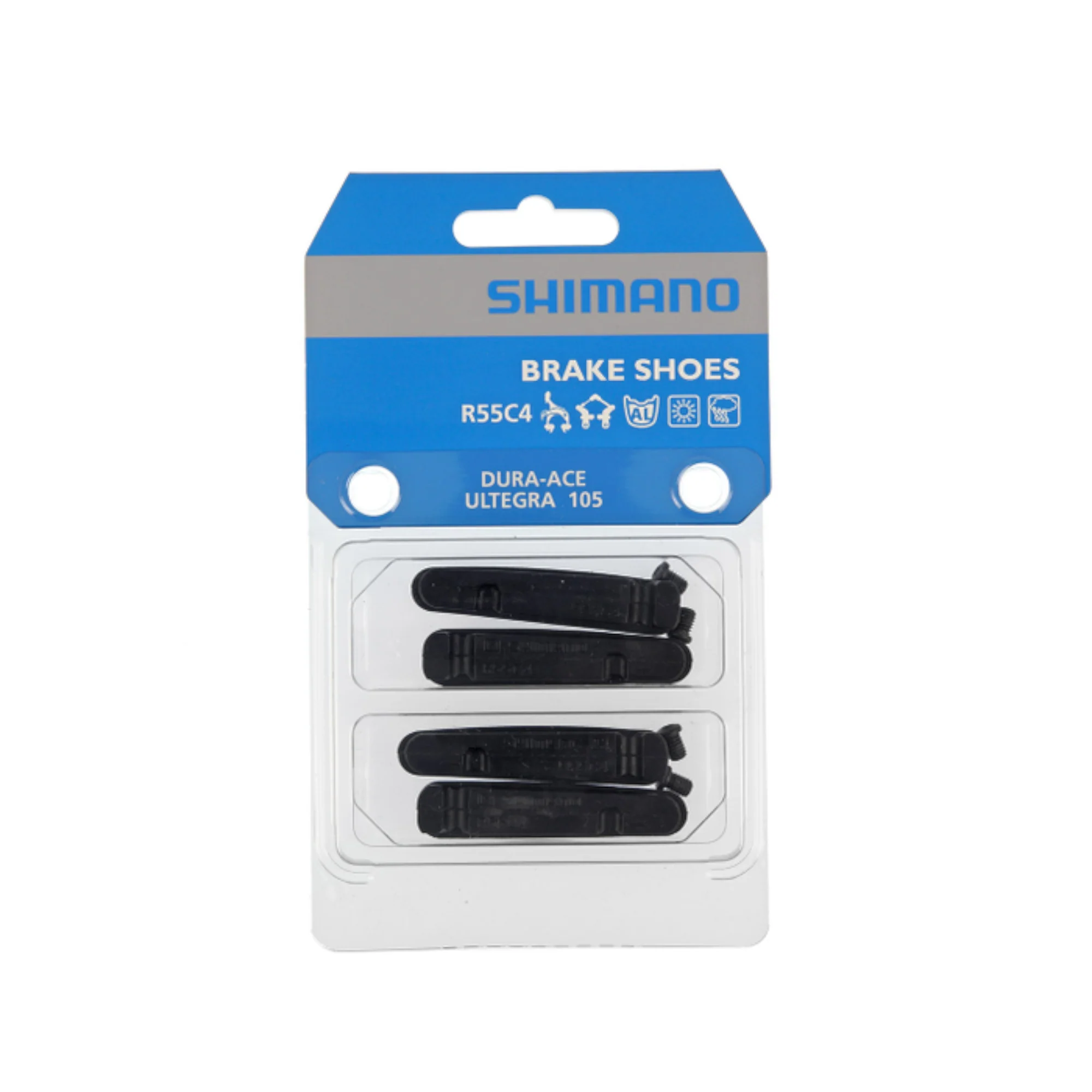 Shimano BR-9000 R55C4 Brake Pad Inserts for Alloy Rims 2 Pairs - Image 2